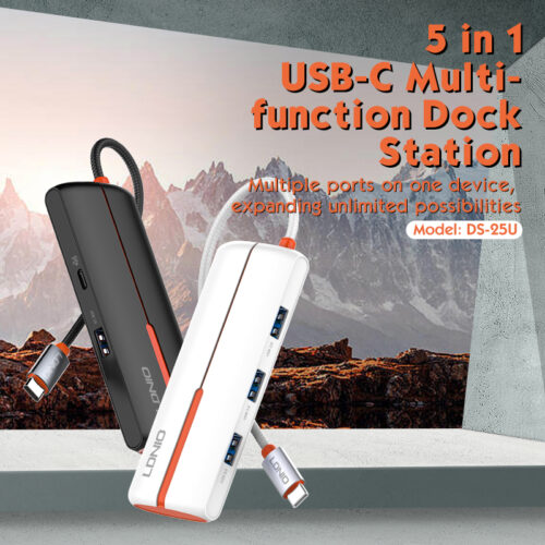 5 In 1 Usb C Dock Station DS-25U