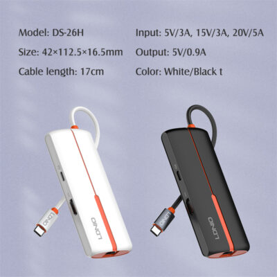 6 In 1 Usb C Dock Station DS-26H