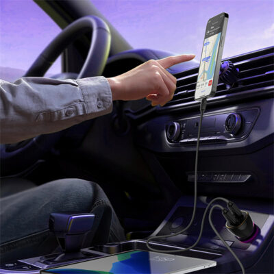 60W Dual PD Super Fast Car charger C104
