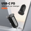 30W PD Super Fast Car charger C106