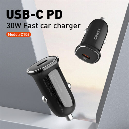 30W PD Super Fast Car charger C106