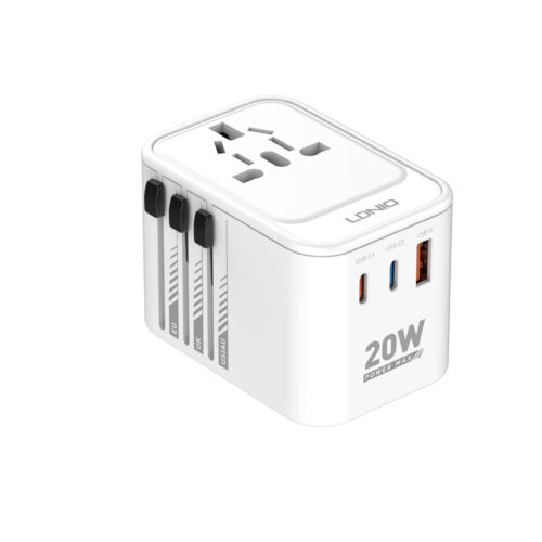 3 USB Ports 20W GaN Travel Adapter Z9