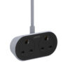 2 AC Outlet UK Extension Power Socket SK2097