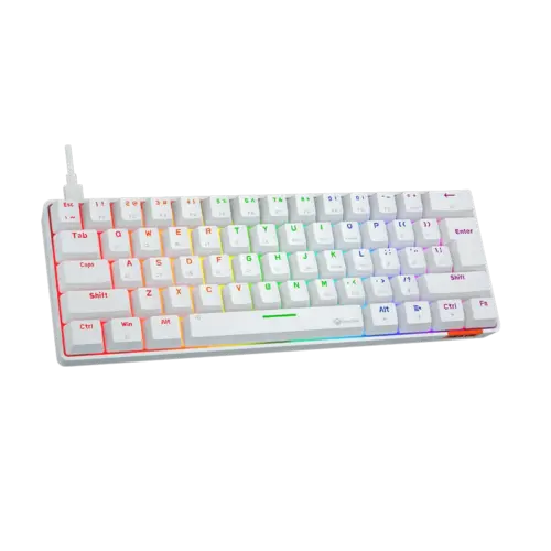 WHITE 60% GAMING KEYBOARD