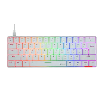 WHITE 60% GAMING KEYBOARD