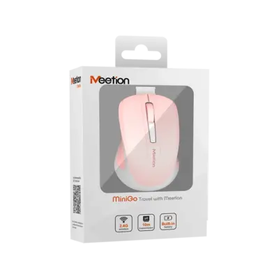 Silent Mini 2.4GPink Optical Wireless Mouse