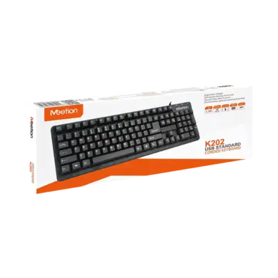 USB Black Standard Corded Keyboard K202