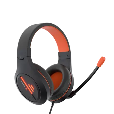 Stereo Gaming Headset with MicBlack Orange Lightweight Backlit