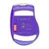 Wireless Dual-Mode Ergonomic Mouse Purple White