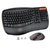 Wireless Dual-mode Ergonomic Keyboard and Mouse Combo