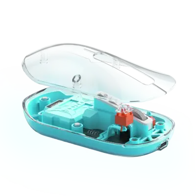 2.4g Wireless and Bluetooth Transparent Mouse