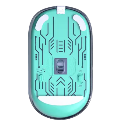 2.4g Wireless and Bluetooth Transparent Mouse