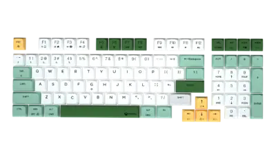 Green-theme High-quality PBT Keycaps