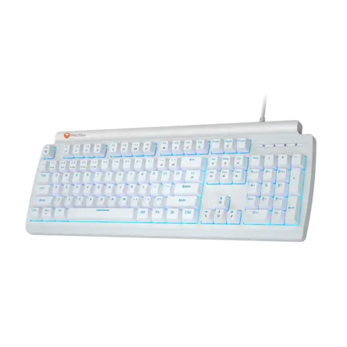 Blue Switches MechanicalWhite Gaming Keyboard