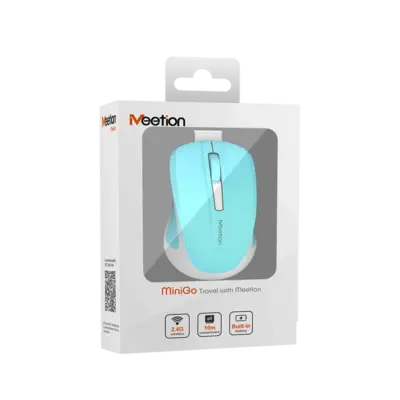 Silent Mini 2.4GCyan Optical Wireless Mouse
