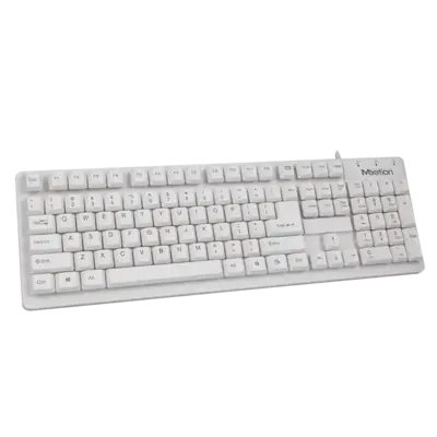 USB White Standard Corded Keyboard K202