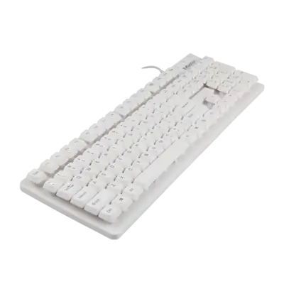 USB White Standard Corded Keyboard K202