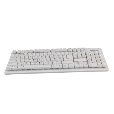 USB White Standard Corded Keyboard K202