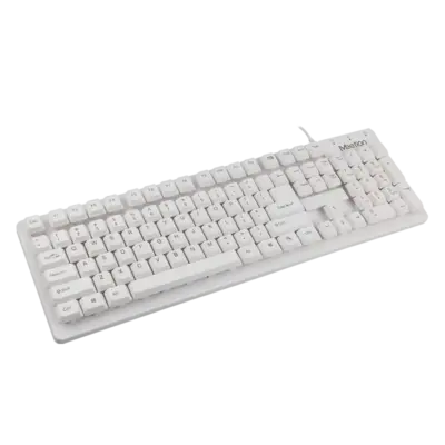 USB White Standard Corded Keyboard K202