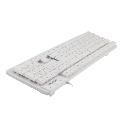 USB White Standard Corded Keyboard K202