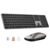 Ultra-Thin Full-Size Space Gray Wireless Office Combo