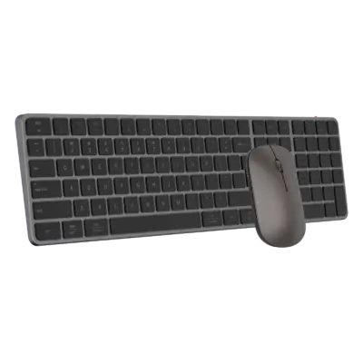 Ultra-Thin Full-Size Space Gray Wireless Office Combo