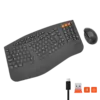 Wireless Dual-mode Ergonomic Keyboard & Mouse Combo