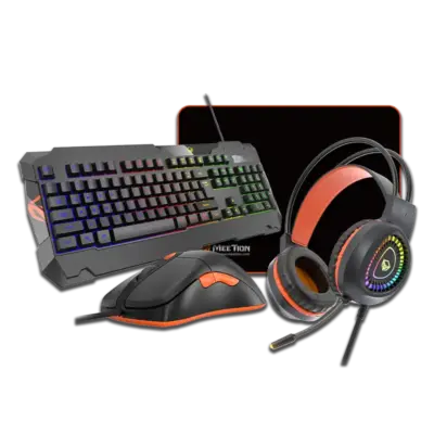 Gaming Mouse Keyboard and Headset Combo with Mouse Pad