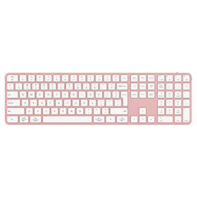 Ultra-Thin Full-Size Rose Gold Wireless Office Combo