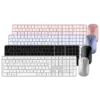 Ultra-Thin Full-Size Silver White Wireless Office Combo