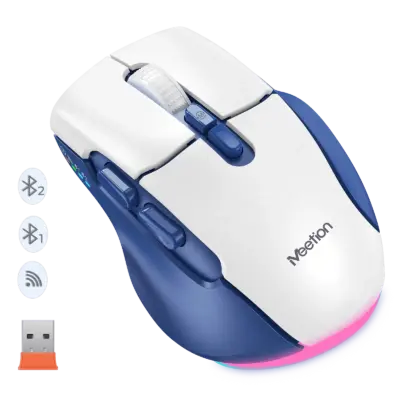 Wireless Dual-Mode Ergonomic Mouse Blue