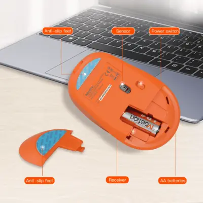 2.4g Wireless Office Mouse Orange