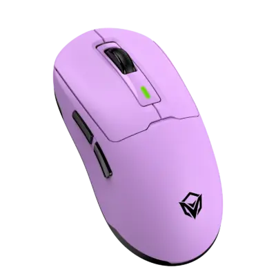 Purple Tri-Mode Wireless Gaming Mouse with RGB