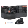 Wireless Dual-mode Ergonomic Keyboard and Mouse Set