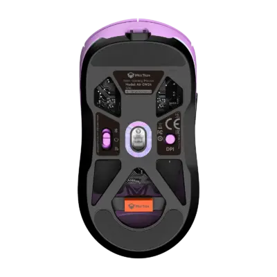 Purple Tri-Mode Wireless Gaming Mouse with RGB