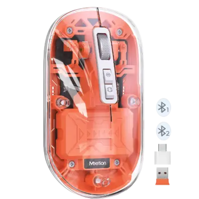 2.4g&Bluetooth Wireless Transparent Mouse