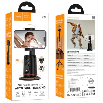 Hoco K23 Lotus Smart 360 Degrees Auto Face Tracking Black Color