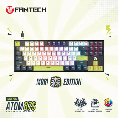 FANTECH ATOM87S MK877S MECHANICAL GAMING KEYBOARD MORI EDITION