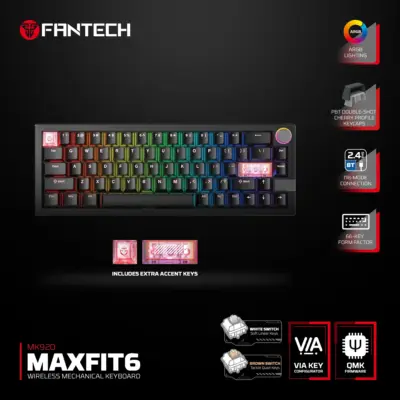 FANTECH_MK920_MAXFIT6_Wireless_Mechanical_Gaming_Keyboard_black FANTECH MK920 MAXFIT6 Wireless Mechanical Gaming Keyboard