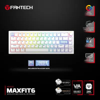 FANTECH_MK920_MAXFIT6_Wireless_Mechanical_Gaming_Keyboard_white FANTECH MK920 MAXFIT6 Wireless Mechanical Gaming Keyboard