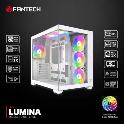 Fantech CG85 LUMINA MID Tower Gaming Case