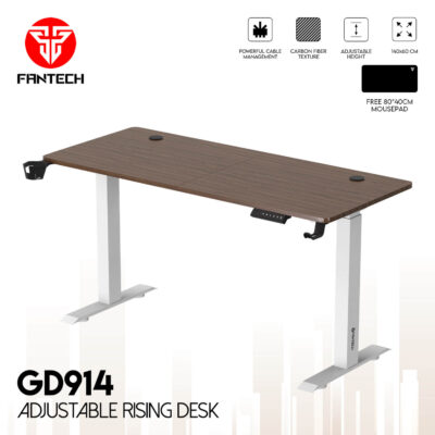 FANTECH GD914 ADJUSTABLE RISING DESK – White