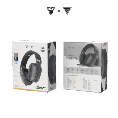 FANTECH STUDIO PRO WHG03 7.1 SURROUND SOUND BLUETOOTH & WIRELESS GAMING HEADSET – GREY WITH USB DONGLE FOR PHONE USAGE