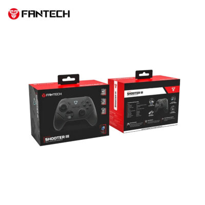 FANTECH WGP13S SHOOTER III WIRELESS GAMEPAD BLACK - DUAL CONNECTION