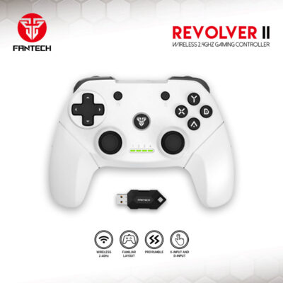 Fantech WGP12 REVOLVER Wireless Gaming Controller – White