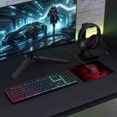 68c96bf7-07a1-4e1b-a4e2-fc1e7bbc0fd3 REDRAGON - S107P-BA Wired 4-in-1 Gaming Keyboard & Mouse Headset & Mouse Combo