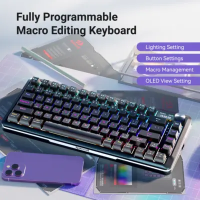 Redragon K708-RGB-PRO TKL Gasket Mechanical Keyboard