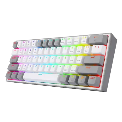 Redragon Keyboard Fizz Pro K616-RGB (White gray) Mechanical