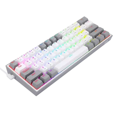 Redragon Keyboard Fizz Pro K616-RGB (White gray) Mechanical