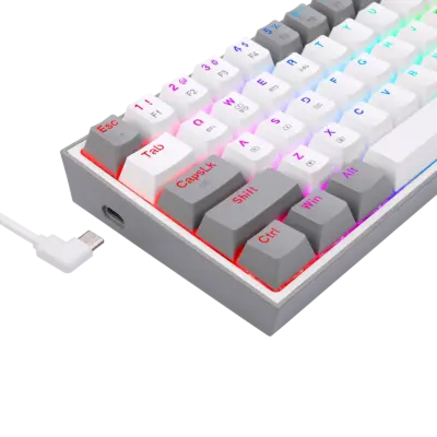 Redragon Keyboard Fizz Pro K616-RGB (White gray) Mechanical